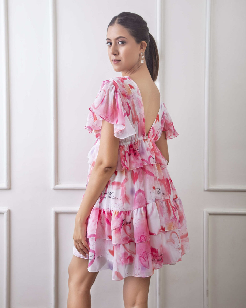revolve arabella ruffle mini dress RUFFLE MINI DRESS – Arabellaa
