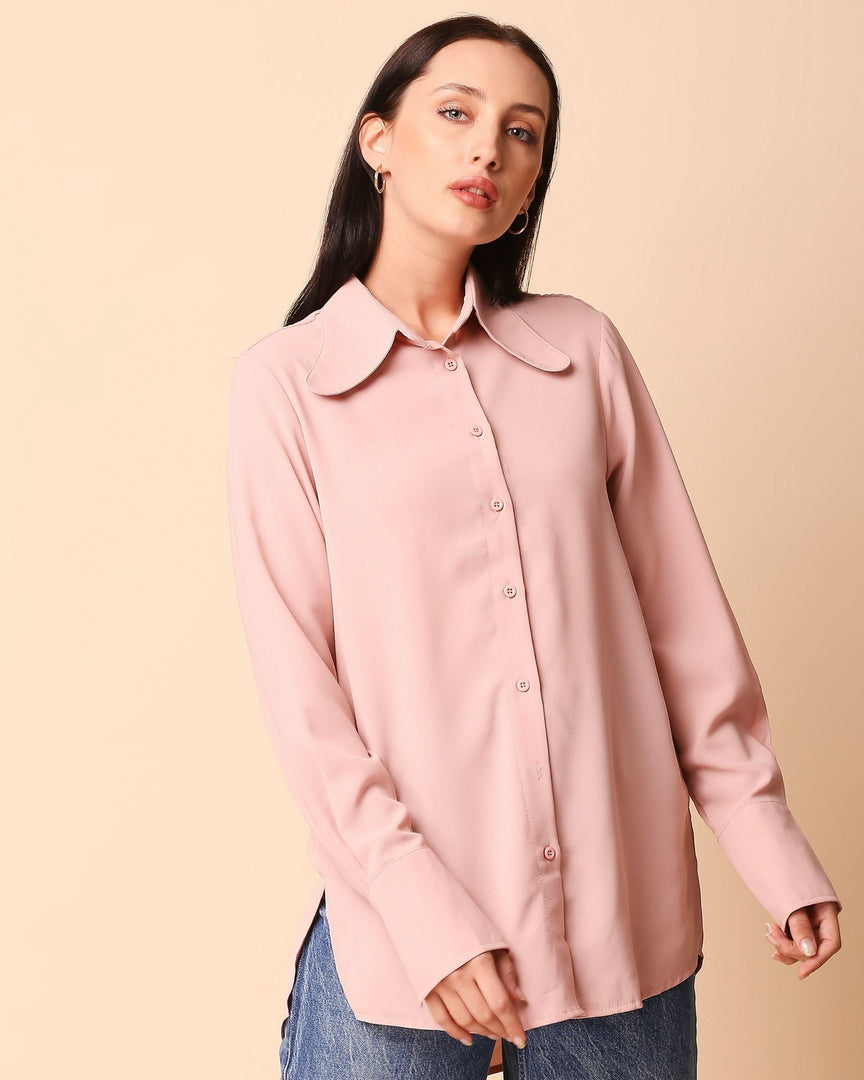 Mauve collared shirt