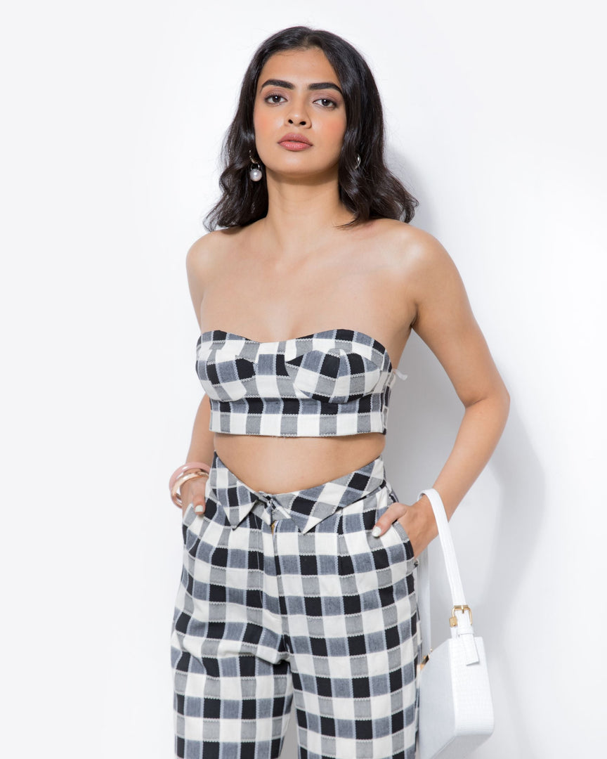 Checkered Bustier