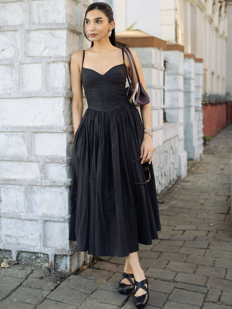 Jolene Midi Dress Black