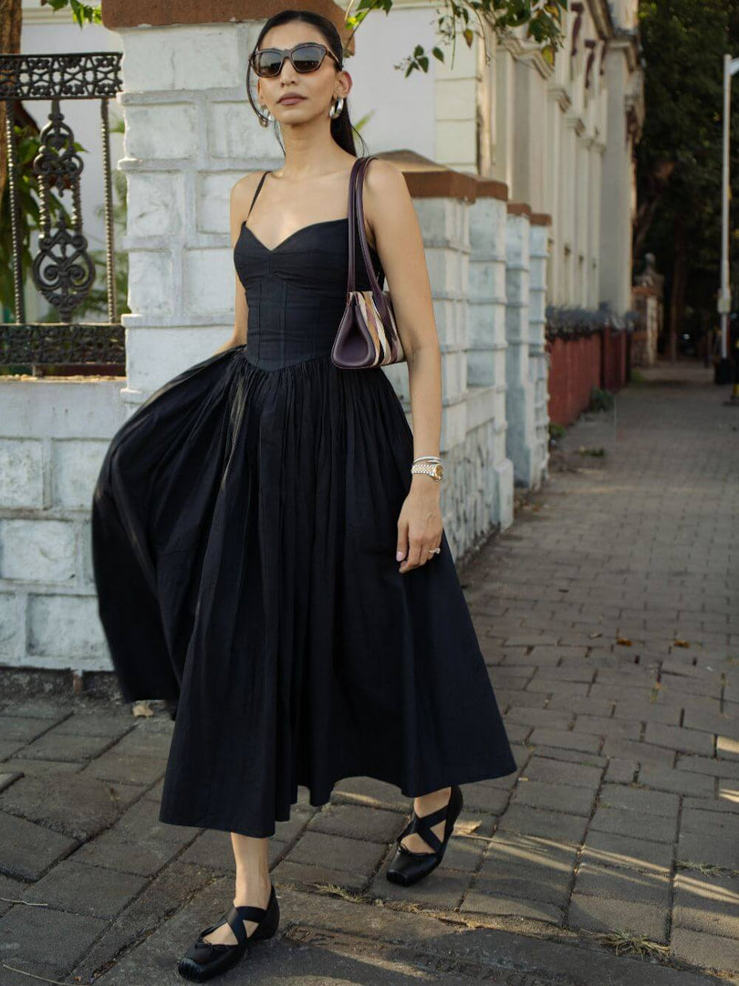 Jolene Midi Dress Black