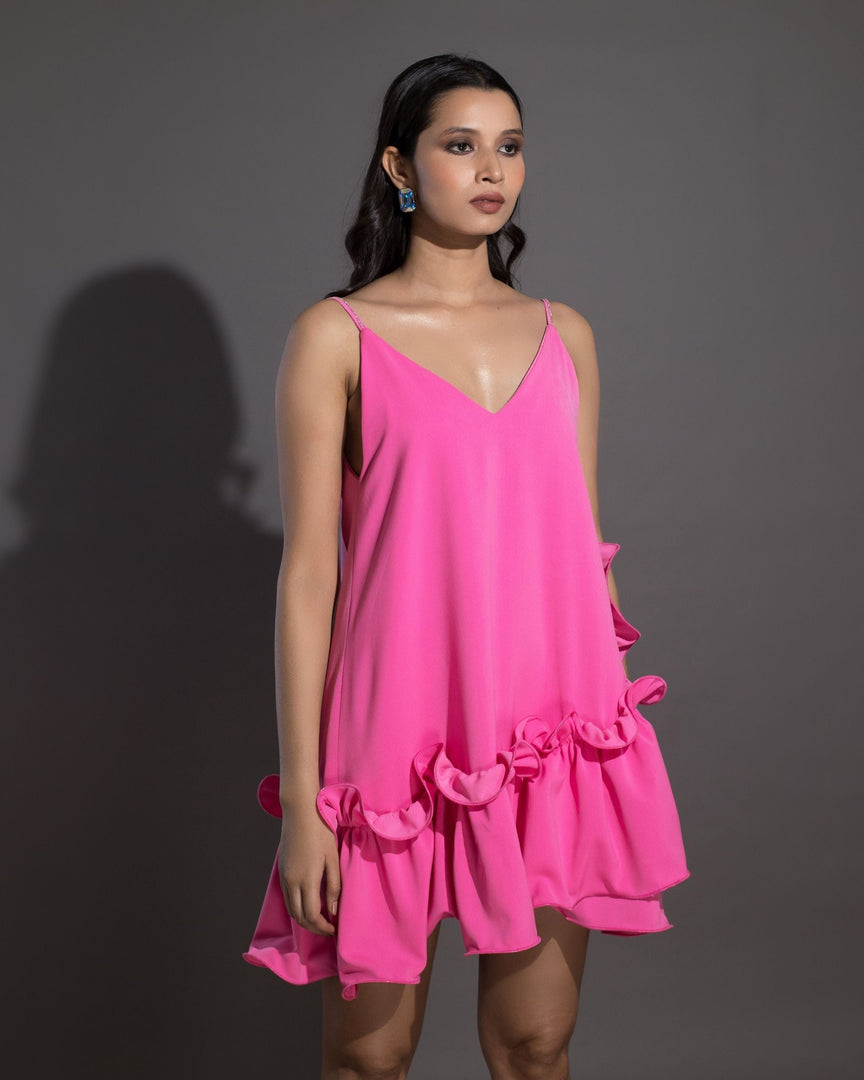 A-line Ruffle Dress