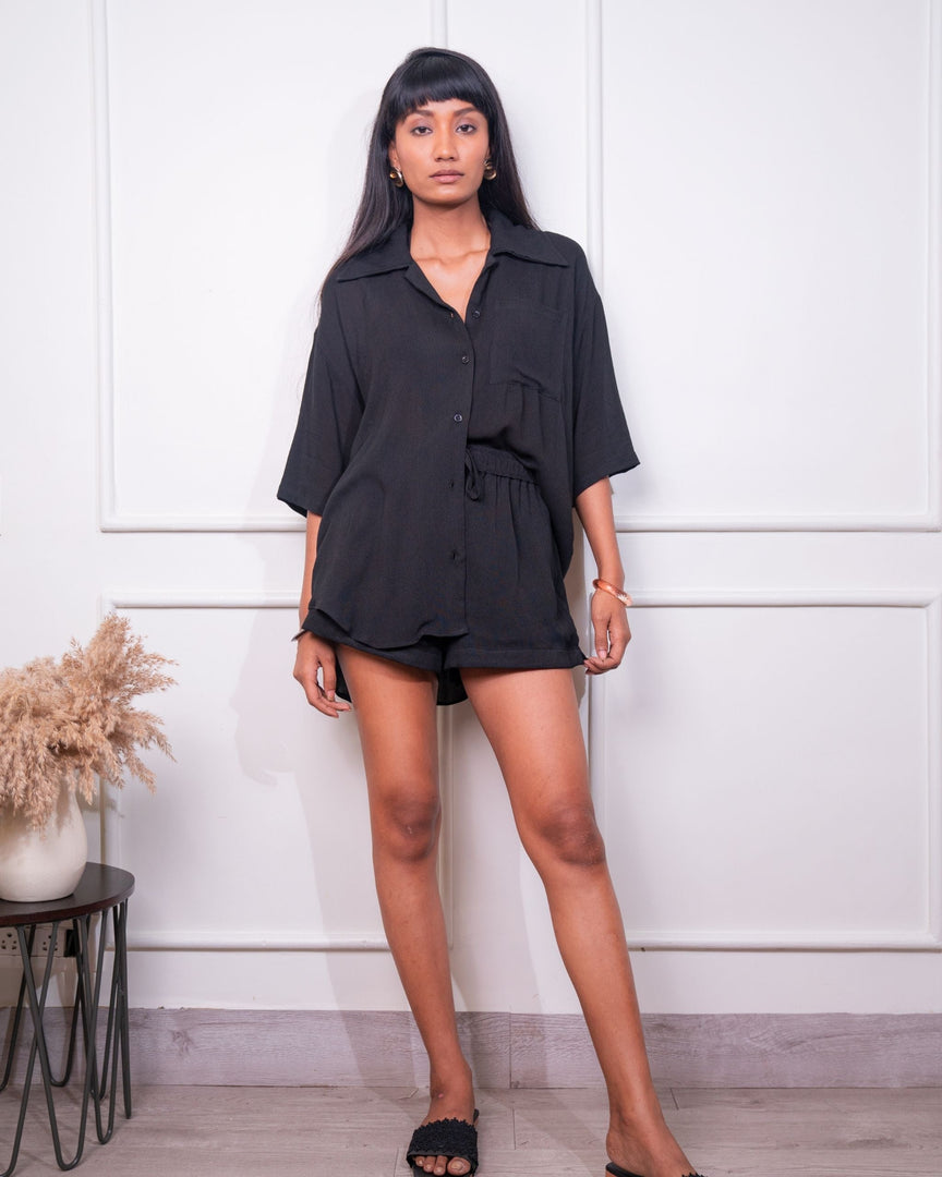 Romee set- Shirt (Black)