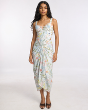 Wrap Skirt Blue Floral