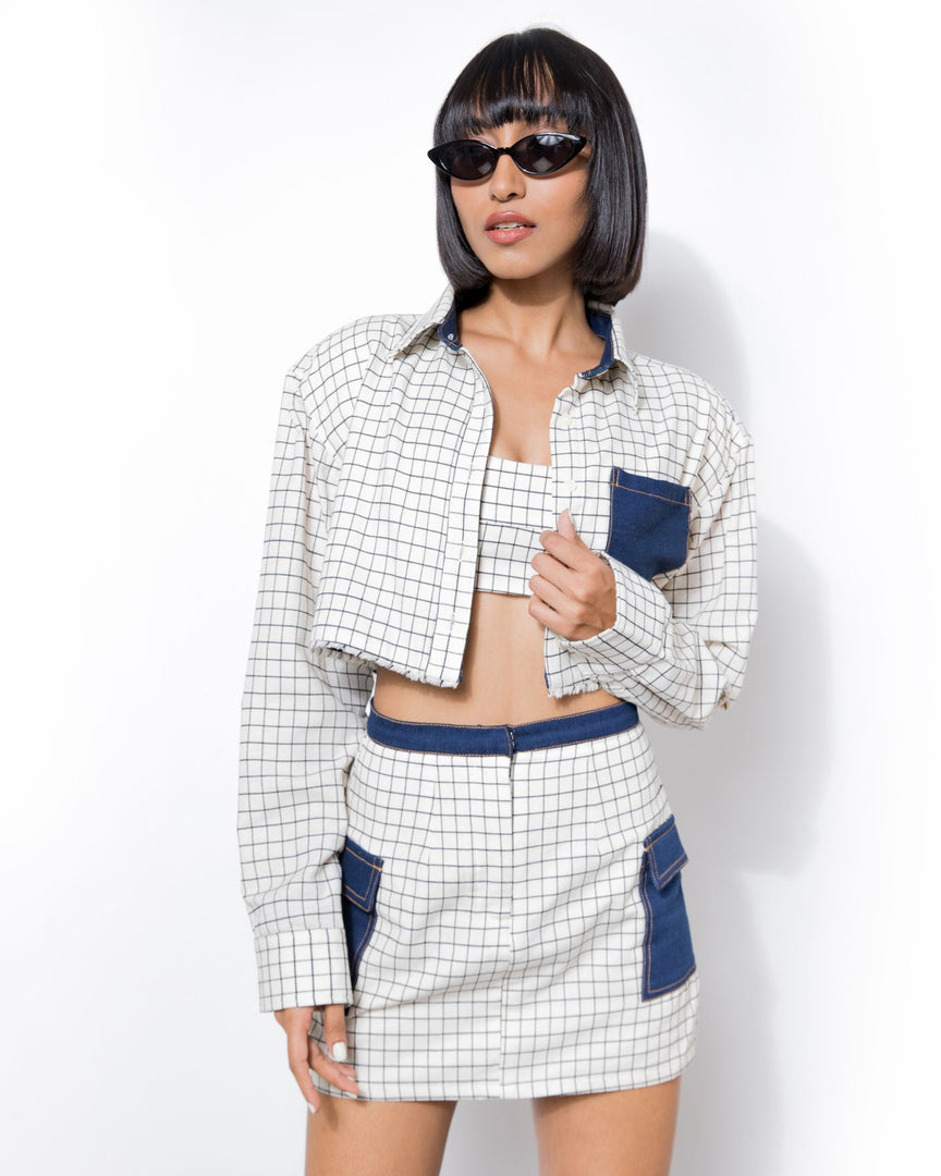 Ivy Crop Top Checkered