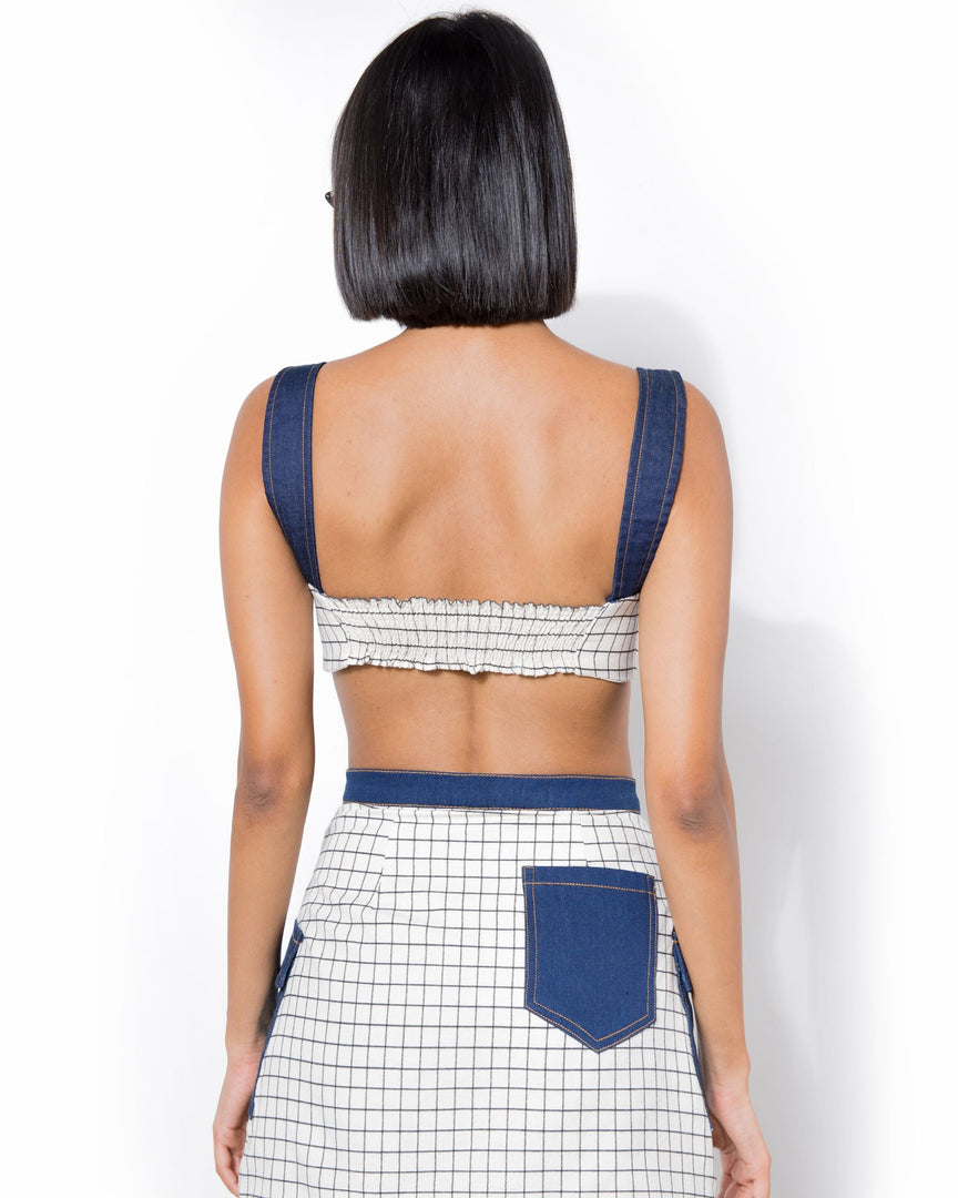 Ivy Crop Top Checkered