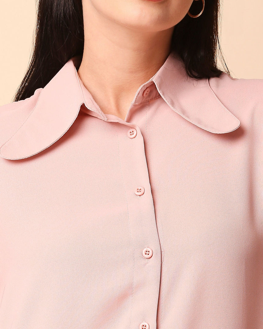 Mauve collared shirt