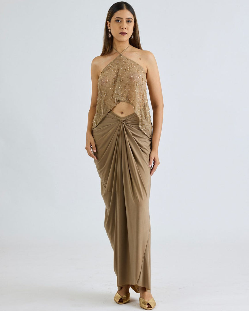 Beaded Halter (Only Top)