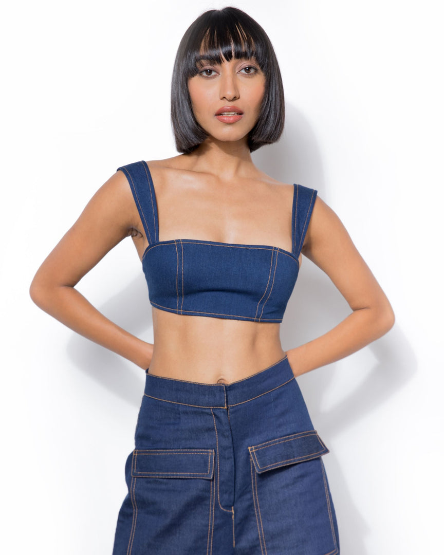 Ivy Denim Crop Top