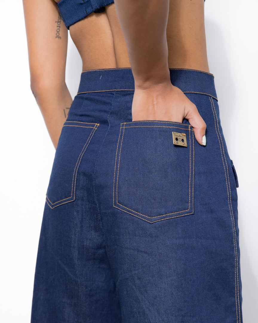 High Waist Utility Jeans