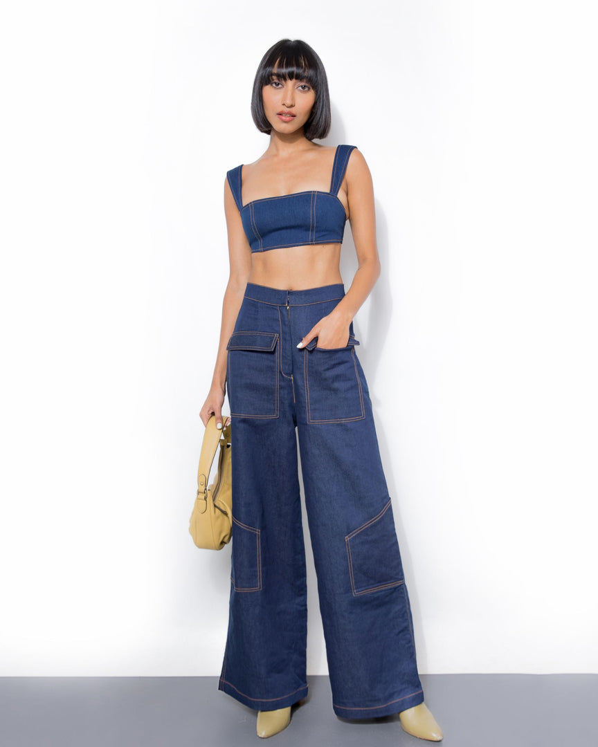 High Waist Utility Jeans