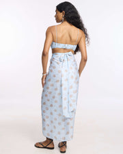 Wrap Skirt Blue Floral