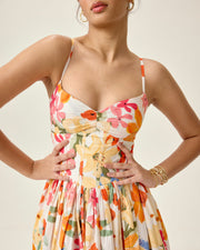 Jolene Midi Dress Floral