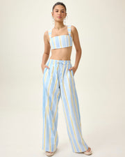 Lucia Ivy Crop to Blue