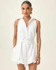 Anya Playsuit White