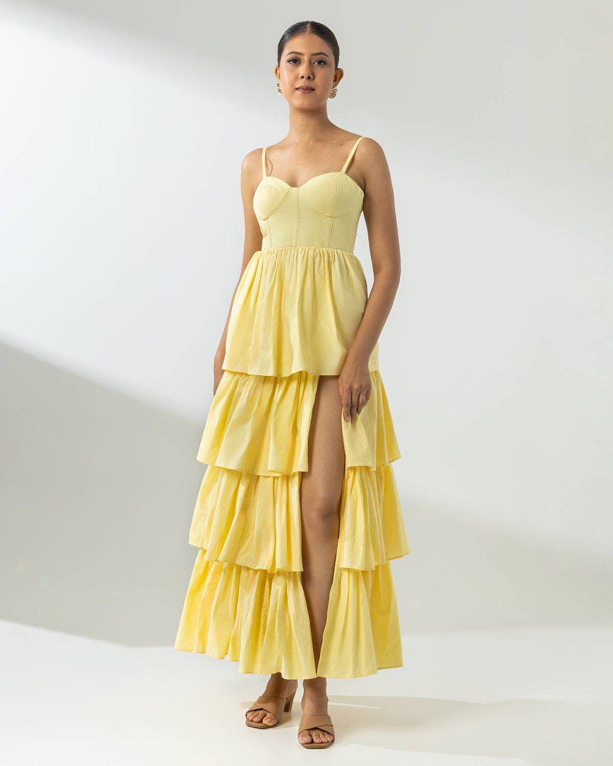 Kim Midi Dress - Yellow