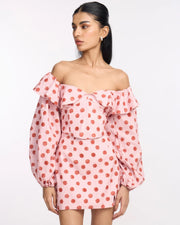 Polka Off Shoulder Set
