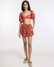 Bubble Shorts Set - Red