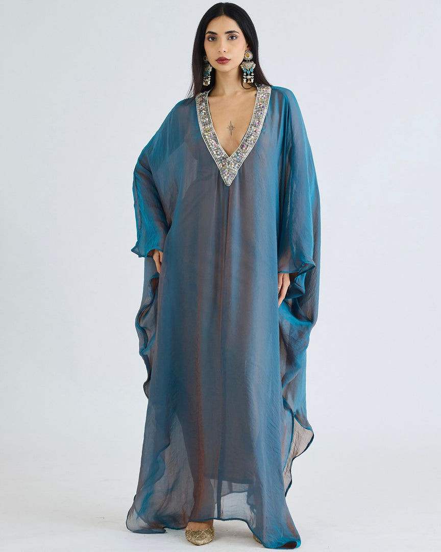 Tissue Embroidered Kaftan
