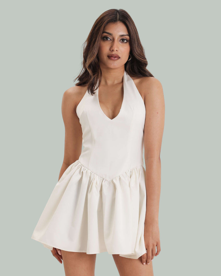 Lily Mini Dress - White