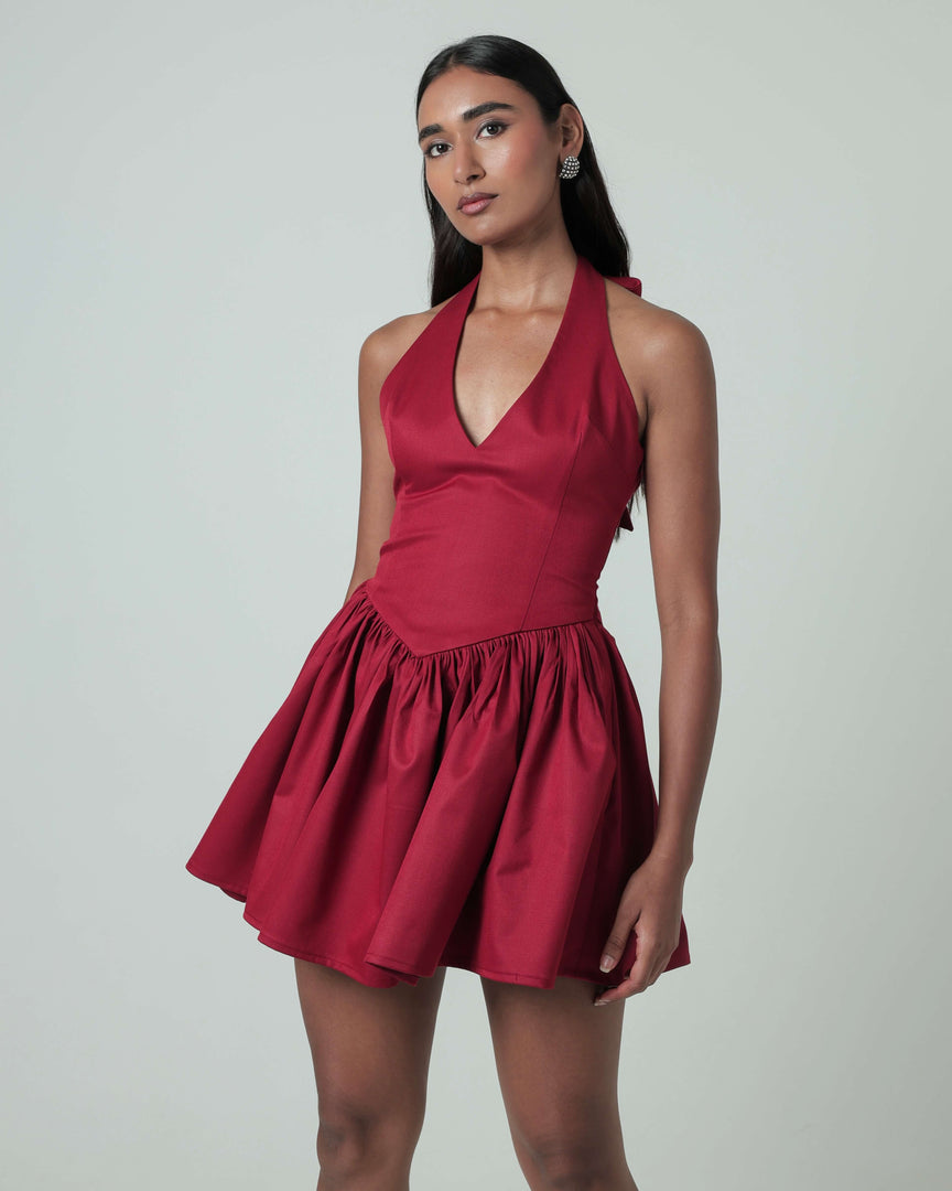 Lily Mini Dress - Red