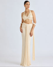 Mother of pearl legenga - Ivory