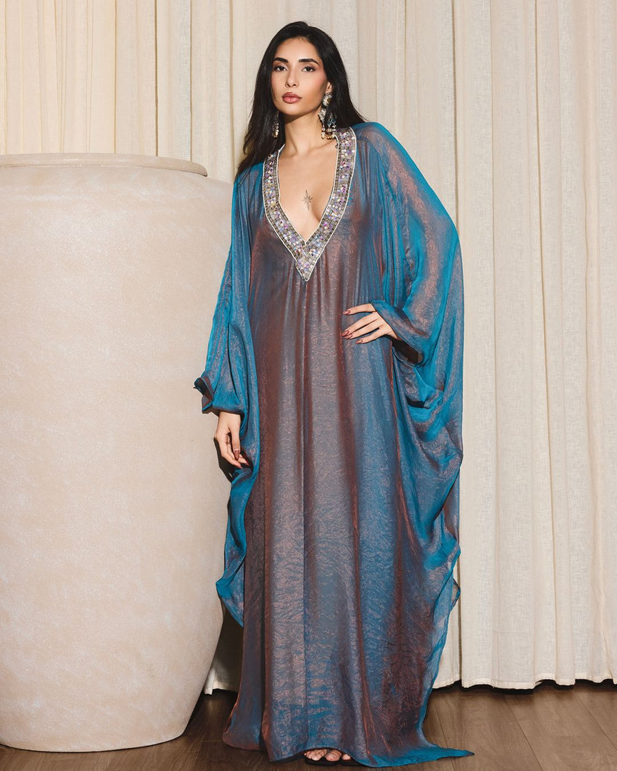 Tissue Embroidered Kaftan