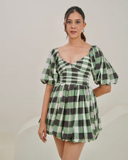 Dora Midi Dress - Green