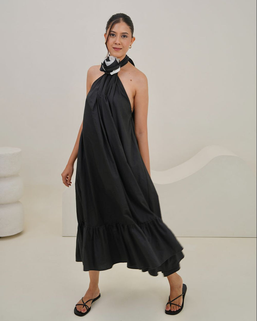 Floret Halter Midi Dress