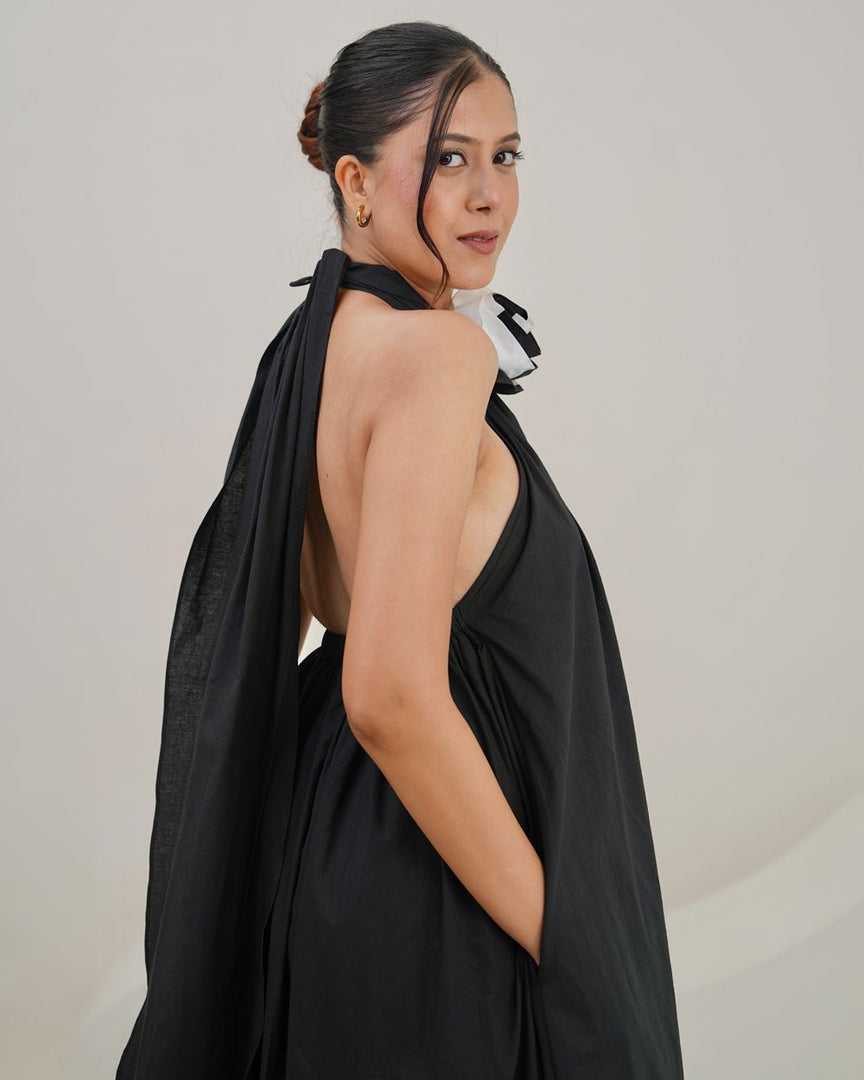 Floret Halter Midi Dress