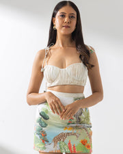 Printed Mini Skirt