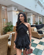 Sofia Mini Dress - Black (On Juhi)