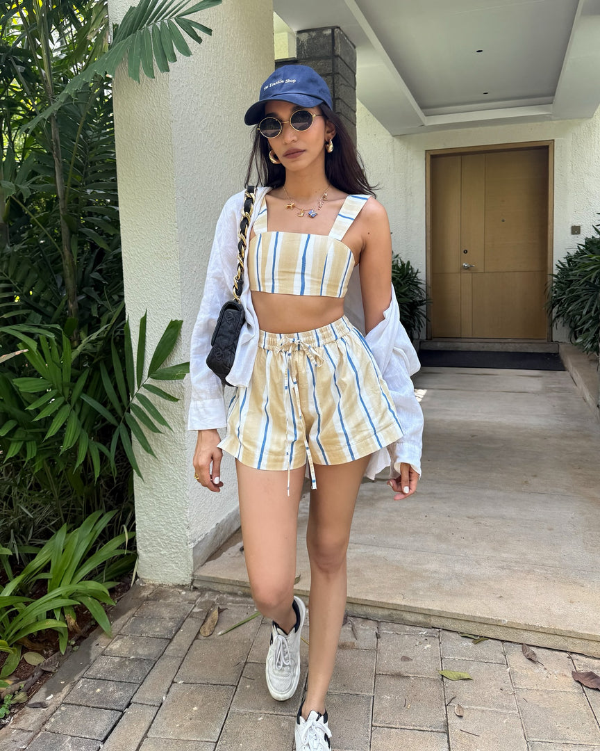 Lucia Ivy Crop to Beige (On Juhi)