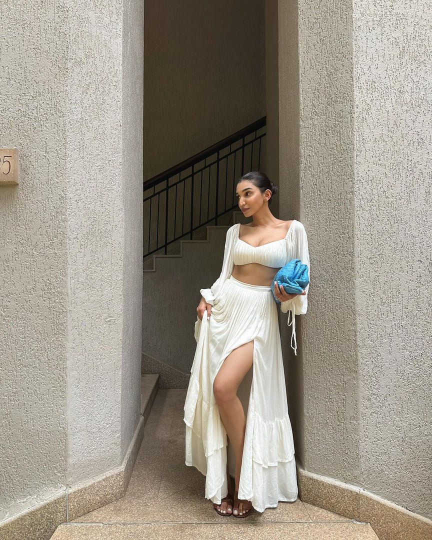 MALEEKA  MAXI SKIRT (On Juhi)