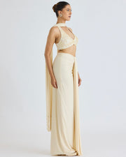 Mother of pearl legenga - Ivory