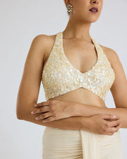 Mother of pearl legenga - Ivory