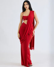Naz Red Sari