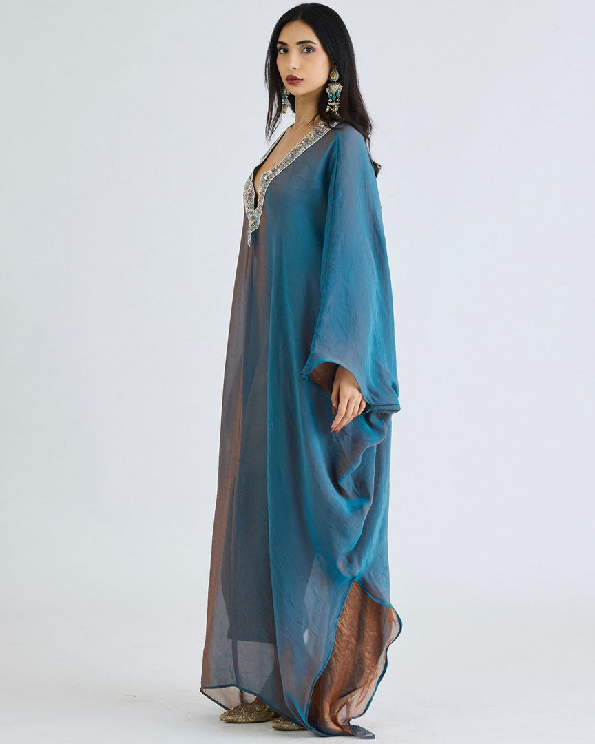 Tissue Embroidered Kaftan