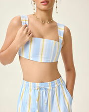 Lucia Ivy Crop to Blue