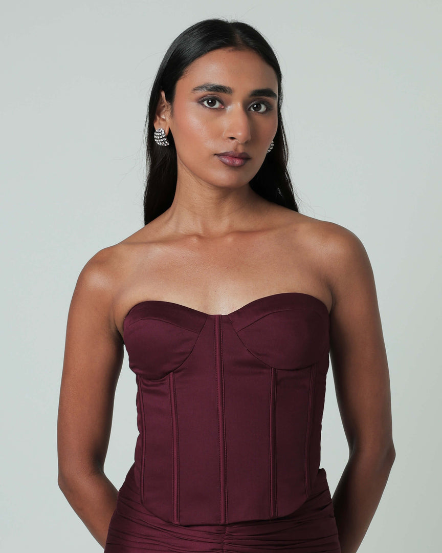 Maroon Corset