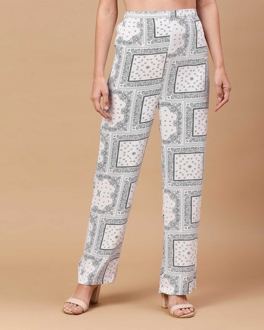 Luxe printed pants