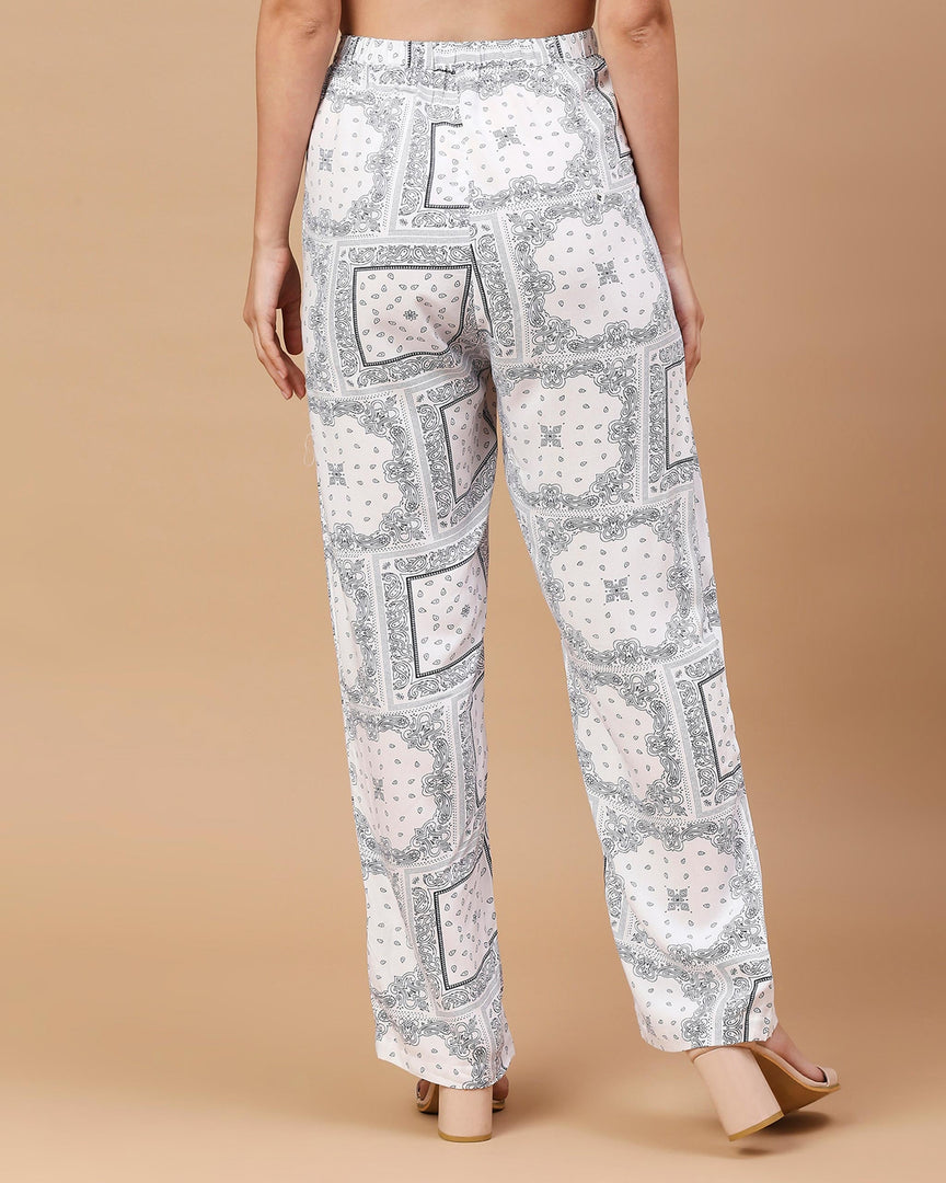 Luxe printed pants