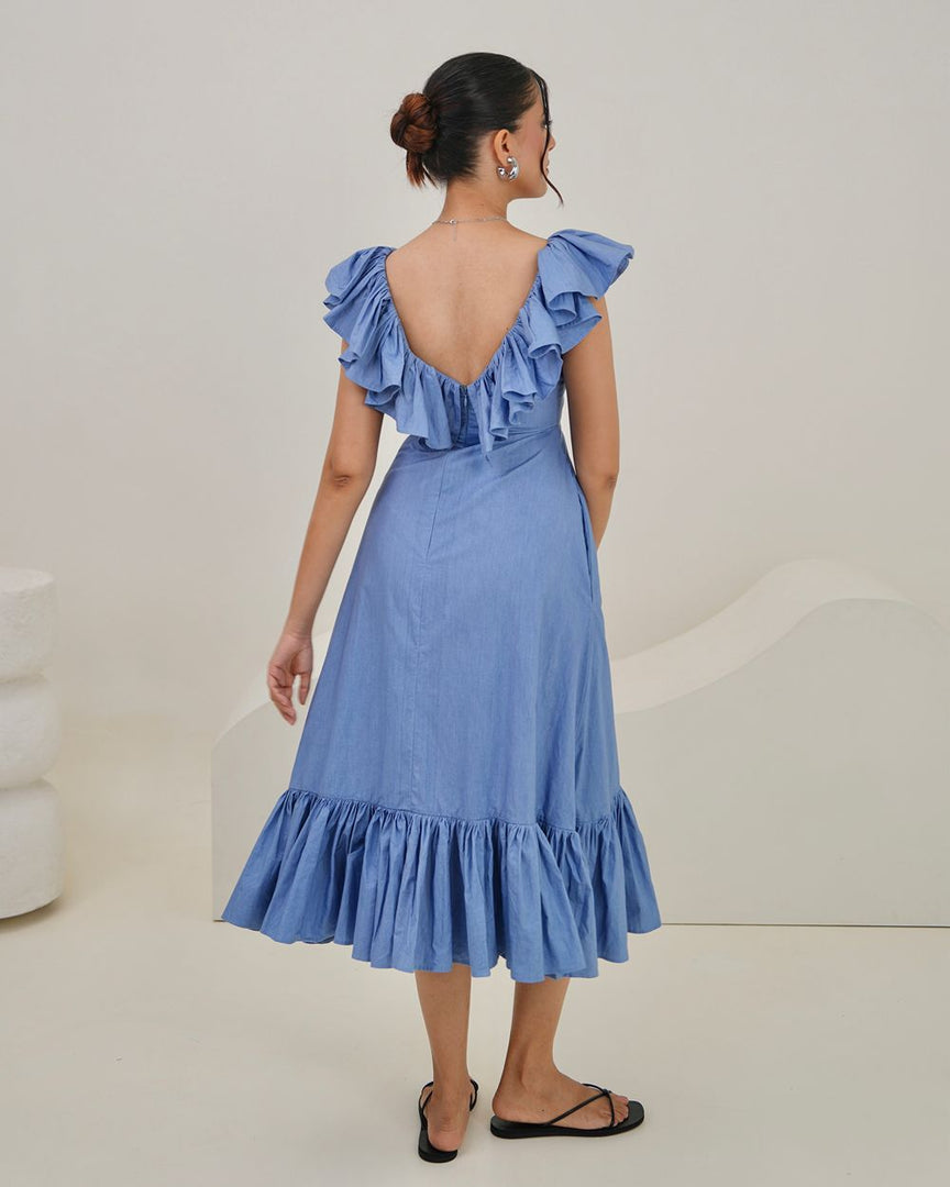 Ruffle Midi Dress