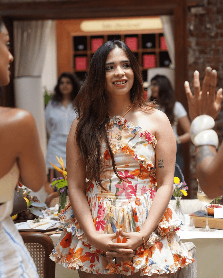 SIDDHI KARWA IN SOFIA MINI DRESS FLORAL