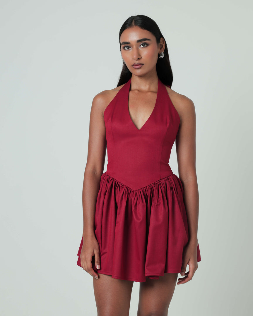 Lily Mini Dress - Red