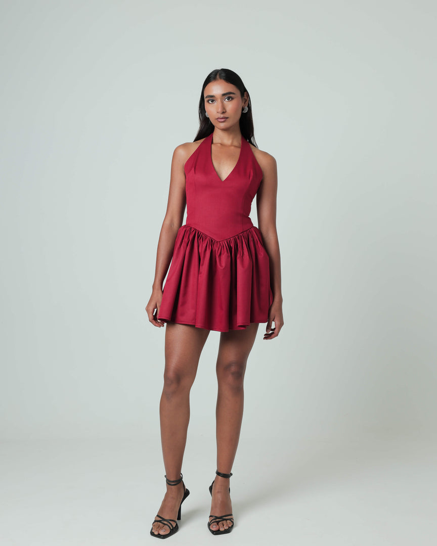 Lily Mini Dress - Red