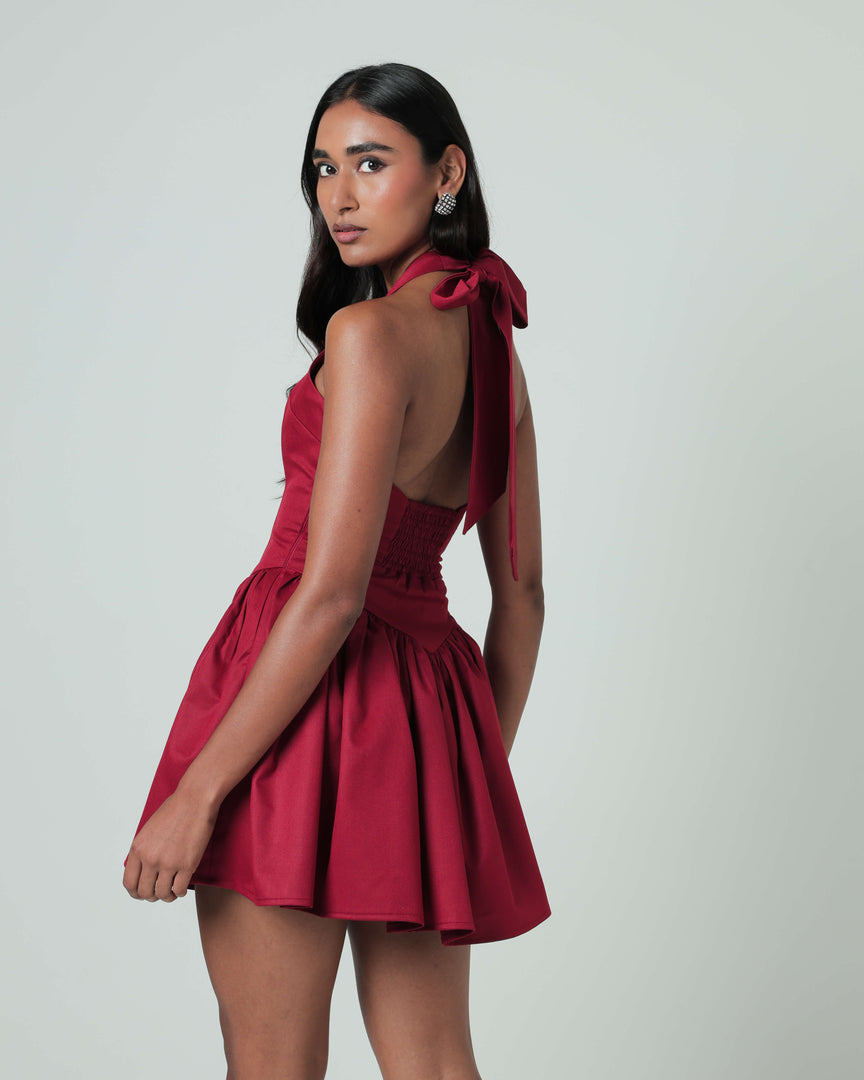 Lily Mini Dress - Red