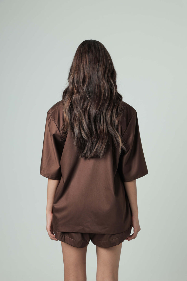 Luna Set Top - Brown