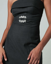 Rita Midi Dress - Gray