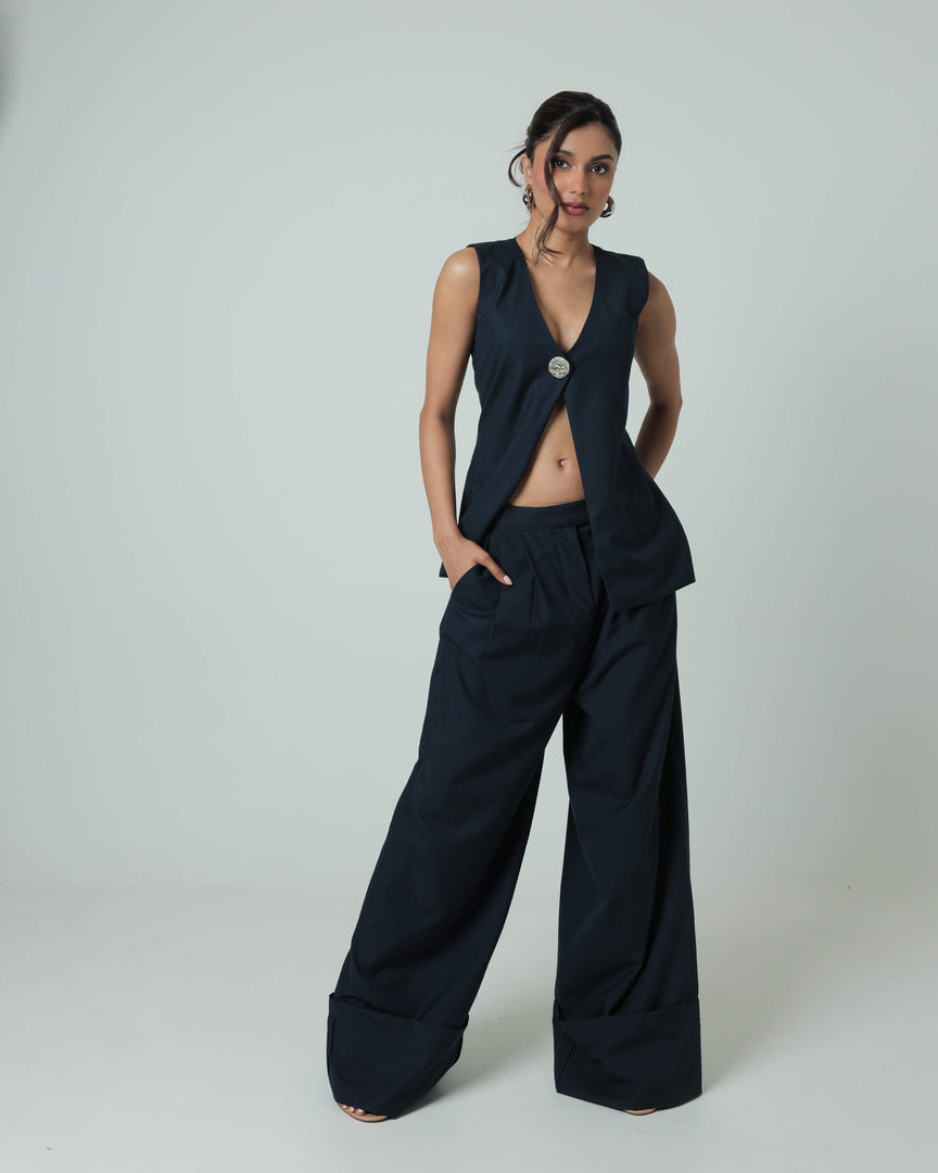 BAGGY TROUSERS - BLUE